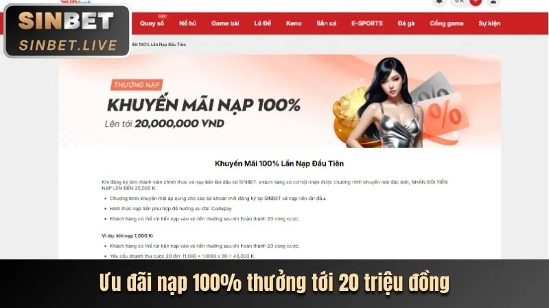 Thưởng nạp lại hàng ngày cho cá cược thể thao